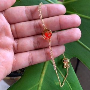Gold Smiley Bracelet